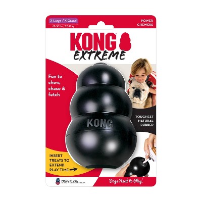 KONG Extreme Classic Dog Treat Dispenser Toy: Large Breed, Rubber, 0.769 lbs, Occupy Pet Activity