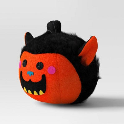Fabric Pumpkin and Werewolf Figurine - Hyde and EEK! Boutique Orange