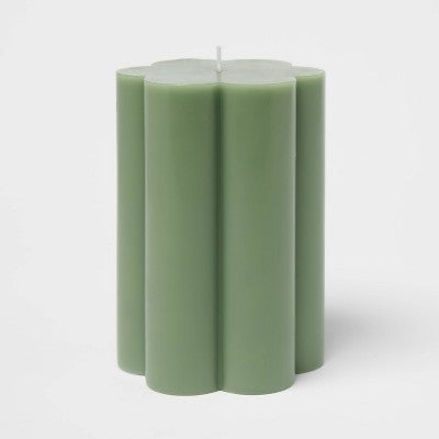 Green Scallop Figural Candle - Room Essentials