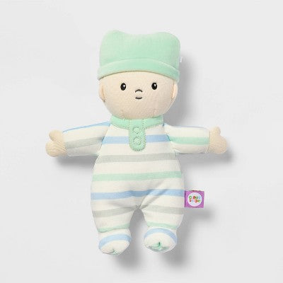 8" Boy Soft Little Baby Doll Stripe Pajamas - Gigglescape