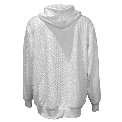 NBA Philadelphia 76ers Women's Long Sleeve Crusive Textured White Hooded Sweatshirt - S