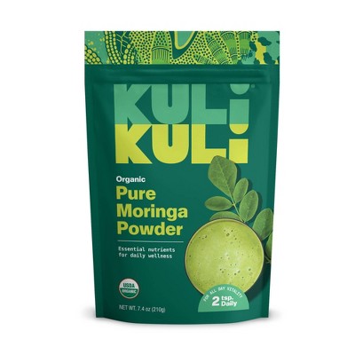 Kuli Kuli Organic Pure Moringa Dietary Supplement Powder - 7.4oz: 1 Package, Greens, Superfood Supplements