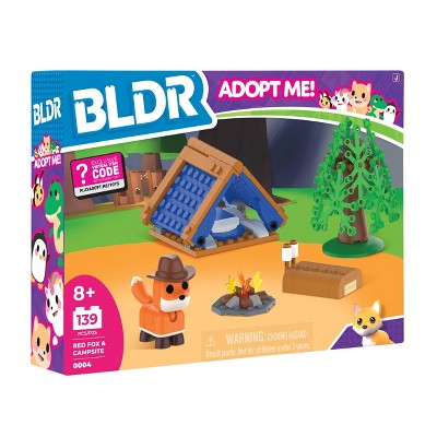 Adopt Me! Fox with Campground Building Set - 139pc