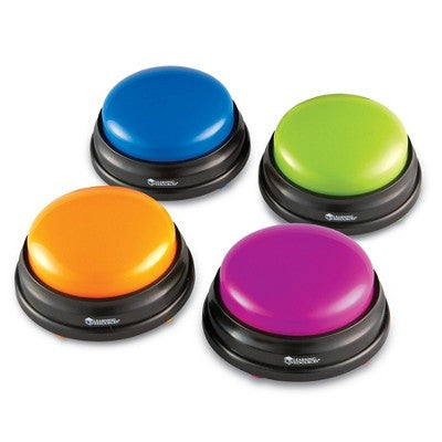 Learning Resources Answer Buzzers - 4pk: Teaching Aid, Educational Tools for Kindergarten & Preschool
