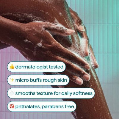 Method Micro Buffing Body Wash Tonic with Bamboo Dust, AHA and PHA - Lavender, Eucalyptus and Rose - 17 fl oz