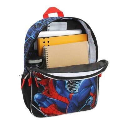 Spider-Man Kids' 15.5L 5pc Backpack Set with Lights - Black