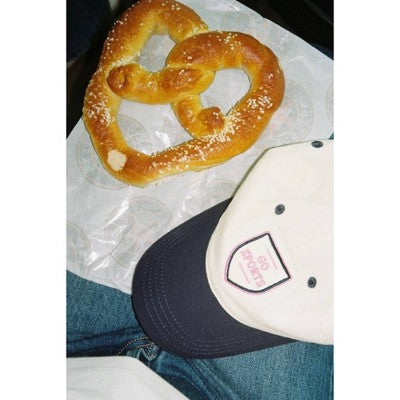 Go Sports Hat - Frasier Sterling Cream/Navy/Pink: Adjustable Cotton Baseball Cap