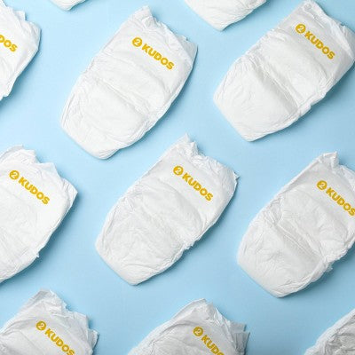 Kudos Chlorine Free Cotton-Lined Disposable Diapers - Size 2 - 66ct