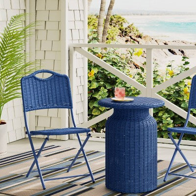 Monochromatic Rope Folding chair Navy Blue - Threshold (LOCAL PICKUP ONLY)