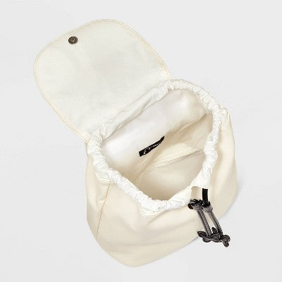 Kids' 8.5" Butterfly Faux Leather Mini Backpack - art class White