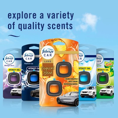 Febreze Luxe Car Air Freshener - Tropical Blend - 0.14 fl oz/2ct: Oil, Non-Powered