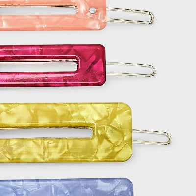 Rectangle Barrettes - 4pc - Cat & Jack