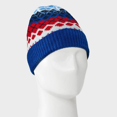 Men's Ribbed Cuff Beanie - Goodfellow & Co Blue One Size Fits Most