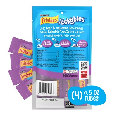 Friskies Tuna Flavor lil' Lickable Cat Treats - 2oz/4ct