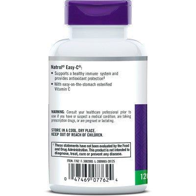Natrol Easy-C 500mg Immune Health Tablets - 120ct