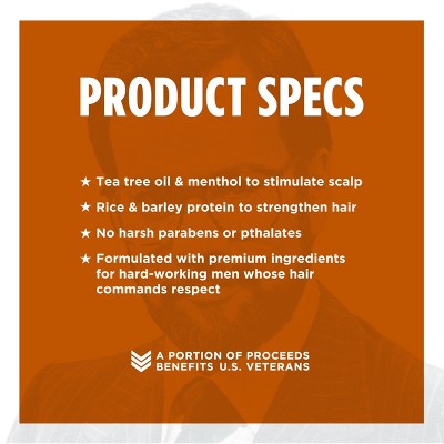 Duke Cannon Cedarwood 2-in-1 Hair Wash - Fresh Cedar Shampoo and Conditioner for Men - 14 fl. oz