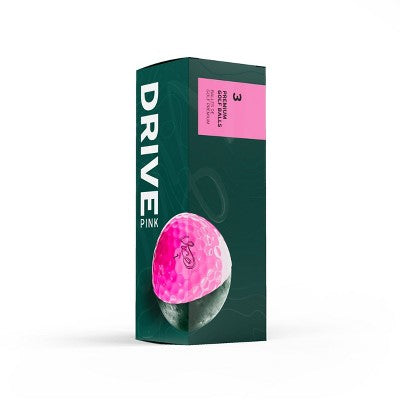 Vice Golf Vice Drive Golf Balls 12pk - Pink: Polybutadiene Core, Ionomer Shell