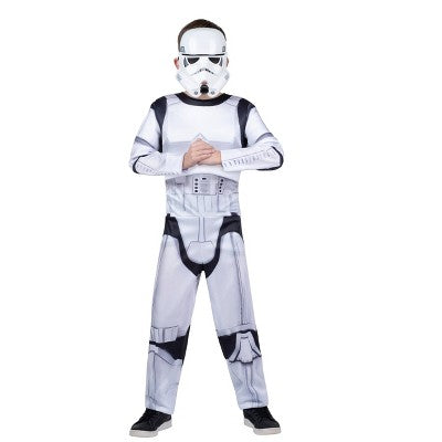 Kids' Star Wars Stormtrooper Halloween Costume Jumpsuit with Mask L