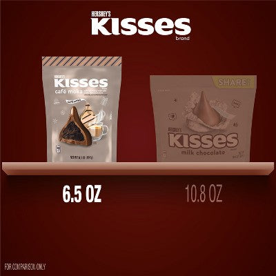 HERSHEY'S KISSES Espresso Stand Up Pouch Christmas Candy Chocolate - 6.5oz
