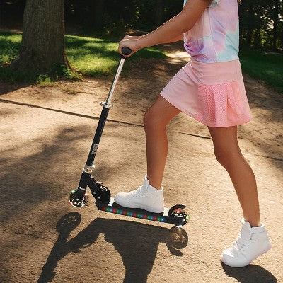 Jetson Jupiter 2.0 Kids' Kick Scooter with LED Lights - Black: Aluminum Frame, Adjustable Handlebar (LOCAL PICKUP ONLY)