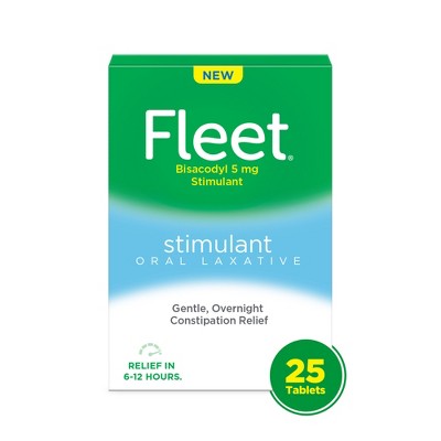 Fleet Stimulant Oral Laxative Tablets for Constipation Relief - 25ct