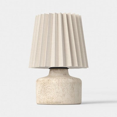 Mini Lamp Faux Wood Light - Room Essentials