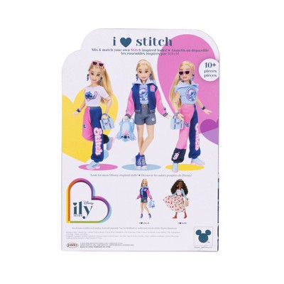 Disney ILY 4ever 12.5" Stitch Doll Varsity Jacket Blonde Hair/Brown Eyes