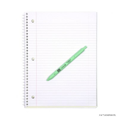 Yoobi 1 Subject Notebooks 8"x10.5" College Ruled with Pen Grogu Frog Force