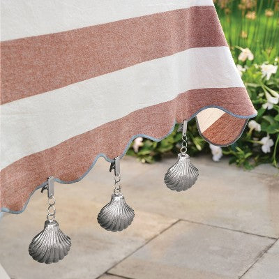 Coastal Metal Shell Tablecloth Weights - Threshold