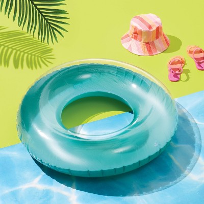 31" Swimming Tube - Sun Squad Green: PVC Inflatable, 9+ Age, 1-Person Capacity