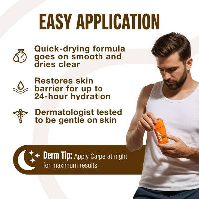 Carpe Men's 100HR Sweat & Odor Control Antiperspirant Deodorant - Sandalwood - 1.76oz: Paraben-Free, Vegan, Cream, Under Arm