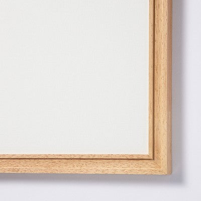20" x 20" Matted to 5" x 7" Gallery Frame Natural Wood - Threshold designed with Studio McGee: Beveled Acid-Free Mat (LOCAL PICKUP ONLY)