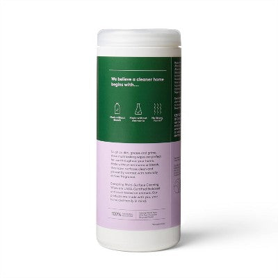 Lavender & Bergamot Multi Surface Cleaning Wipes - 35ct - Everspring