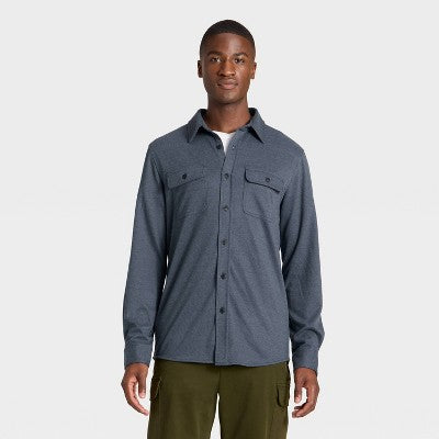Men's Comfort Soft Shirt - Goodfellow & Co Dark Blue L
