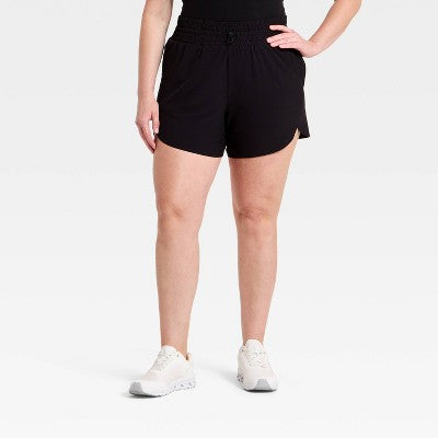 Women's Active Light High-Rise Shorts 3" - All In Motion Black S