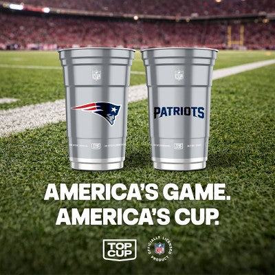 Top Cup NFL New England Patriots Disposable Cups - 20oz/10ct