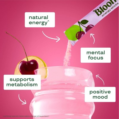 BLOOM NUTRITION Energy Stick Packs - Cherry Lime - 10pk