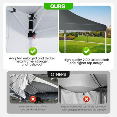 Cobizi 10x20ft Pop Up Canopy Tent with 6 Removable Sidewalls (LOCAL PICKUP ONLY)