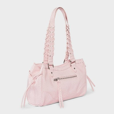 Whipstitch Handle Satchel Bag - Wild Fable with Olivia Dayton Pink