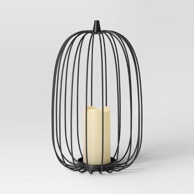 15" Lit Metal Twig Halloween Lantern - Hyde & EEK! Boutique