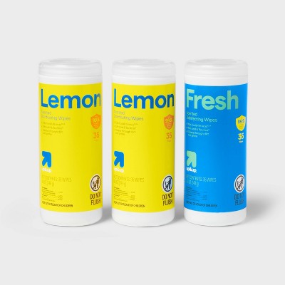Lemon and Fresh All Purpose Disinfecting Wipes - 35ct/3pk - up&up