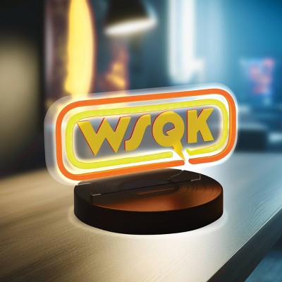 Stranger Things WSQK Radio Station Desktop Neon Logo