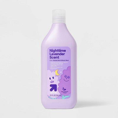 Kids' Bubble Bath + Body Wash - Night Time Lavender - 20oz - up&up