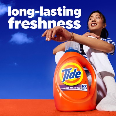 Tide Liquid Laundry Detergent 80 Loads - 100 fl oz: Odor Control, Cold Water Detergent, Color Care
