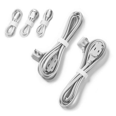 Wrap-It Cable Ties 24pk 6" and 9" White