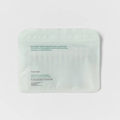 Hair Sectioning Metal Hair Clips - 12pk - Silver - up&up