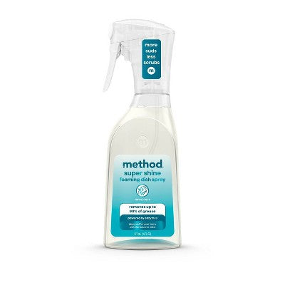 Method Super Shine Foaming Dish Spray Powered By Enzymes Dewy Daze - 16oz