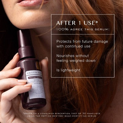 Kristin Ess + Hair Serum for Frizz & Damaged Hair - Peptide Bond Repair with Heat Protectant - 1.7 fl oz