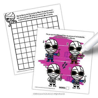 Universal Monsters Halloween Imagine Ink Book