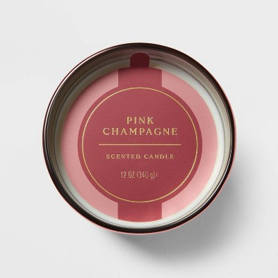 Pink Champagne Jar Candle 12oz - Threshold